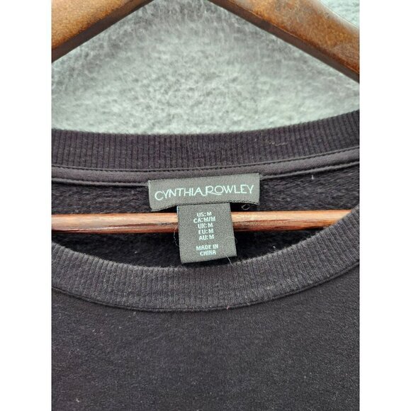 Cynthia Rowley Black Sweatshirt With Gnome Embroidery - Picture 4 of 6